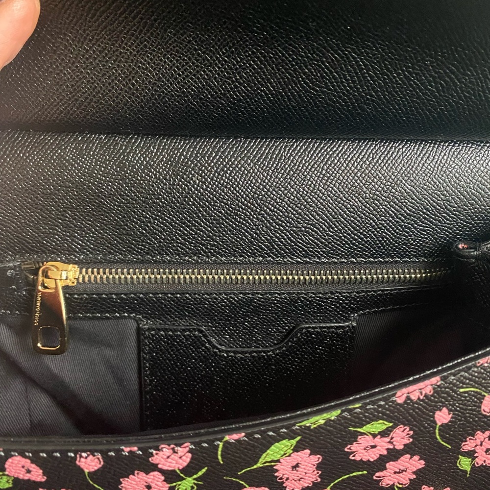 Dolce & Gabbana Sicily black floral 2way handbag - Picture 12 of 14